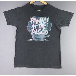 Vintage Y2K Panic At The Disco Band Tee Concert Album Promo Black Shirt Rare Tee